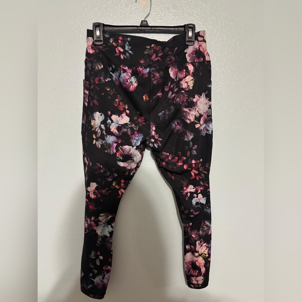 👖3 for $14 Avia Women's Leggings with Colorful Floral Design - Picture 3 of 3